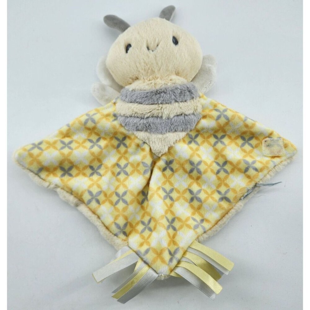 DEMDACO Nat and‎ Jules Baby Bee Happy Zippi Yellow Lovey Security Blanket